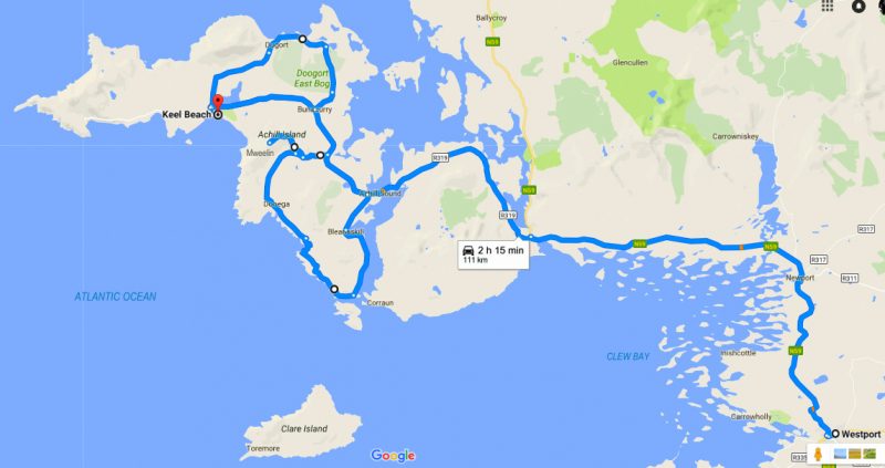 Google Maps, Achill, Mayo, Ireland