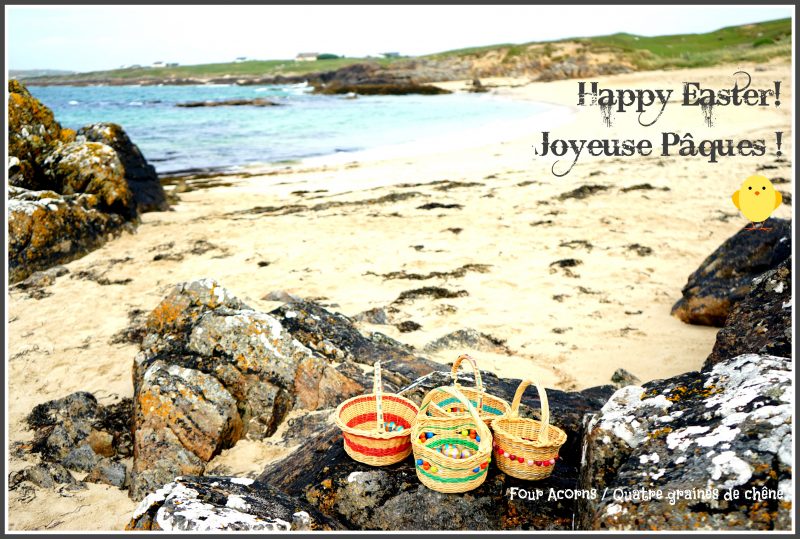 Easter, eggs, egg hunt, chocolate, Easter bunny, beach, Connemara, Clifden, baskets, Pâques, oeufs, chocolat, chasse aux oeufs, Irlande, Ireland