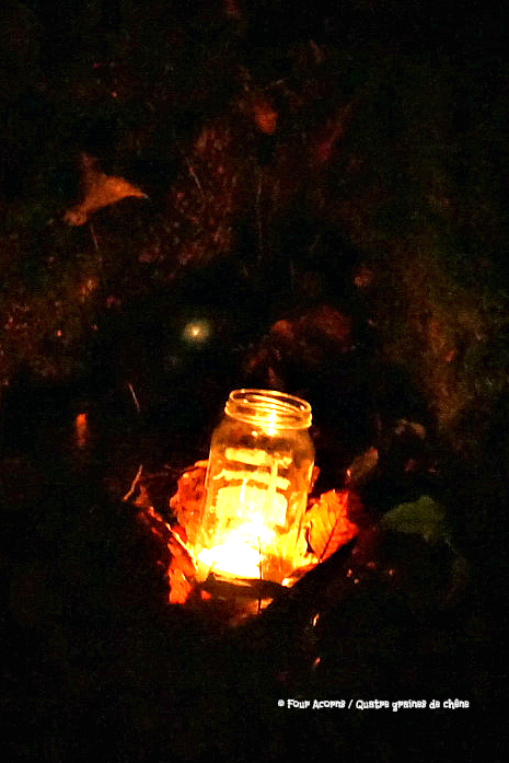 tealight-jar-autumn-leaves-dark-tree-trunk