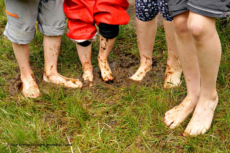 children-barefoot-mud-bog-lough-curra-ireland