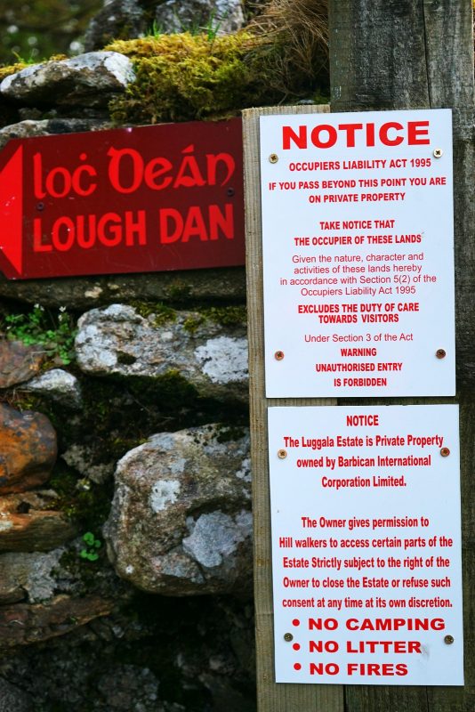 private-property-signage-lough-dan-luggala-estate-wicklow-ireland